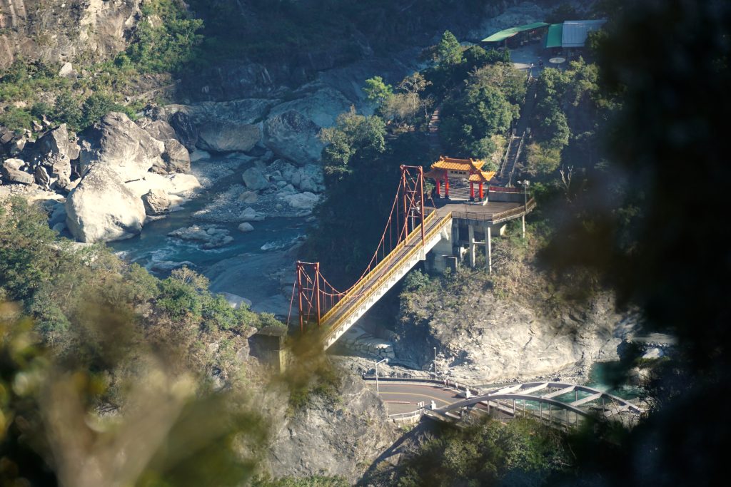 Widok z góry na most w Tianxin